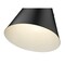 Z-Lite Z-Studio 1 Light Pendant, Matte Black 726P-MB+BN - alternate 6